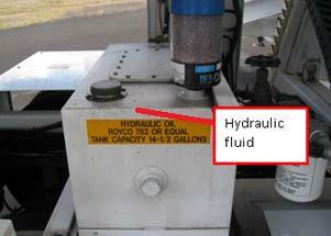 Figure 5.6. Hydraulic Fluid. 5.3.1.2.2.4. Check the battery. Ensure it is hooked up properly, there is no excessive corrosion and wires are not damaged/frayed. 5.3.1.2.2.5. Check all wiring.