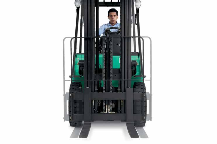 Ergonomic Seat: The FG15N-FG35N / FD20N-FD35N forklift series features seats with adjustable forward and backward movement, added side support in the back cushion and an