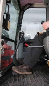 Good ergonomic controls positioned for ease of access.