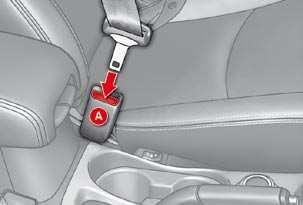 S A F E T Y VI SEAT BELTS Front seat belts The front seat belts are fitted with a pretensioning and force limiting system.