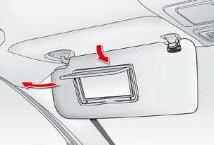 Adjust the steering wheel to the required height. Lock the steering wheel by pushing the lever upwards (position A ).