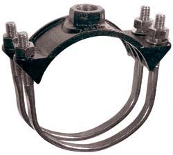 J-24 Double Strap Service Saddles Style F202 Double Strap Saddles Double Strap Service Saddles are recommended for larger taps and for use on larger O.D. pipe.