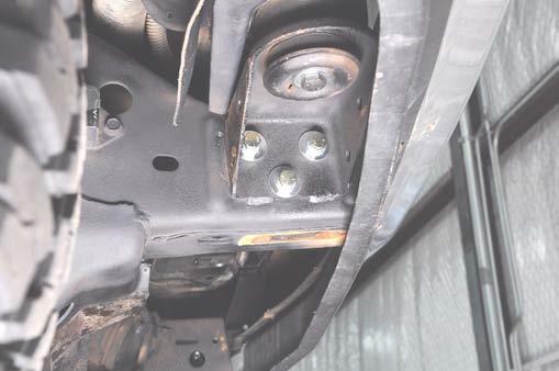 Install bumper mounting bolts. 57.