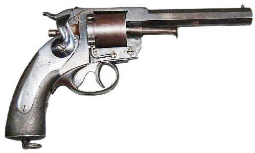 6 Model 1864 Navy Kerr revolver, transformed to metallic cartridge use, as the Model 1870 (Photo H. J.
