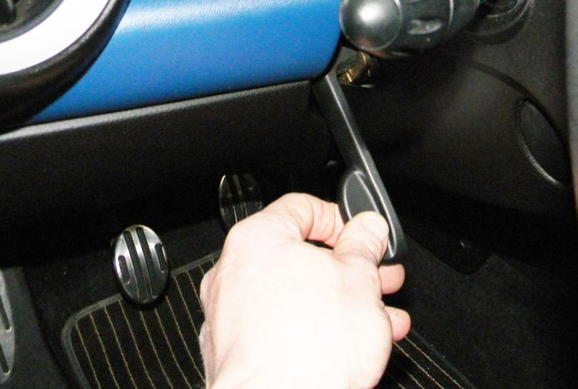 Adjust Steering wheel to lowest