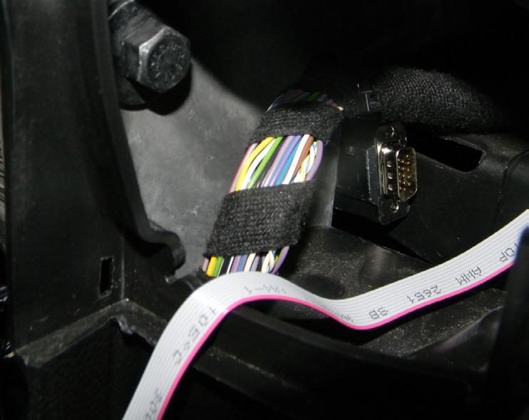 There is enough room by the OBDII connector to do this.