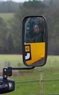 A JCB Construction Loadall has excellent rearward and off-side visibility, courtesy of a low