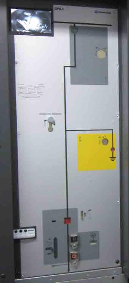 Temperature-compensated monitoring of the gas pressure inside each of the cubicle switchgear compartments.