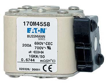 High speed fuses 4 170M Square Body size 1* to 3, flush-end contact 690 Vac (IEC), 700 Vac (UL), 40 to 2000 A Square body flush-end contact high speed fuses, for the protection of DC common bus, DC