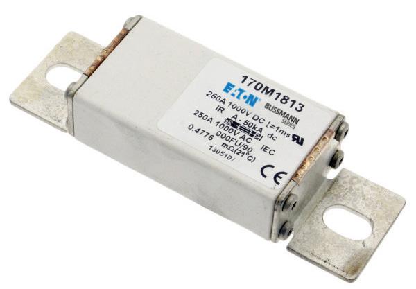 High speed fuses 4 170M IGBT size 000 and 230 1000 Vdc (IEC and UL), 25 to 500 A Bolted tag high speed fuses for the protection of IGBT modules, optimized for use in IGBT inverter circuits with DC
