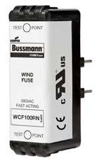 1 Low voltage, branch circuit fuses WCF fast-acting 690 V wind power CUBEFuse Finger-safe, non-indicating, fast-acting CUBEFuse for wind power generation systems with a maximum clearing time at 200%