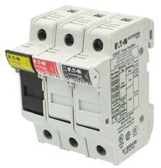 8 Fuse blocks and holders CH modular, IP20 finger-safe DIN-Rail holders for Class CC, midget and PV fuses Flammability UL 94V0, self-extinguishing Bussmann series CH DIN-Rail fuse holders are for UL