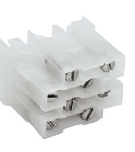 10 Connector products NDN DIN-Rail feed through blocks The NDN feed through blocks feature a compact line of terminal blocks suitable for both 35mm DIN-Rail or C-Rail applications.