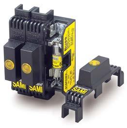 15 Accessories SAMI fuse covers SAMI (Safety And Maintenance Improvement) fuse covers help improve electrical safety by shielding a fuse that's mounted in an open style block.