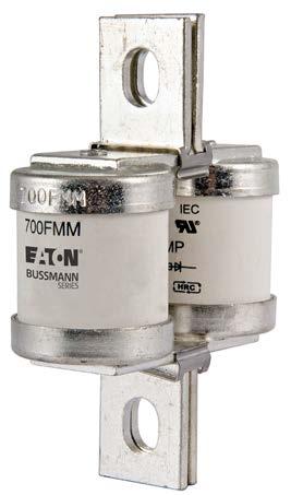 High speed fuses 4 FM, FMM, MT, MMT BS88 690 Vac/350-450 Vdc (IEC),700 Vac/500 Vdc (UL), 160 to 710 A BS88 style bolted tags high speed fuses for the protection of DC common bus, DC drives, power