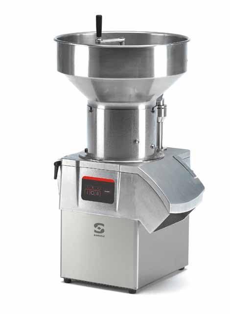CA-601 Vegetable prep. machine - Output: up to 2,200 lbs./h (1000 kg/h).
