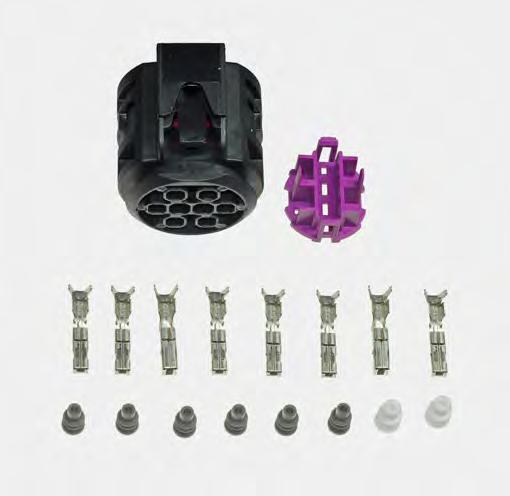 Circular connectors SICMA FCI for lights Iveco Daily 8- Circular Connectors SICMA FCI 8 WAYS To Iveco Daily 6-front lights In the kit, consisting of 1 circular connector, 6 gray rubbers for Sicma 1.