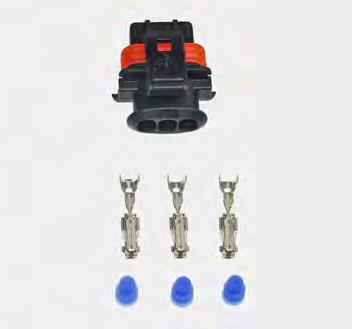 Bosch MBK 2 ways 1 connector 2 terminals 2 rubbers 170025760 Blue rubbers 1,2-2.1 170026547 Terminal MBK sez.