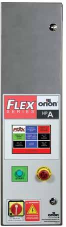 Control Panel HMI on D & A models A versatile color touch screen display on D and A models guide the operator through a range of