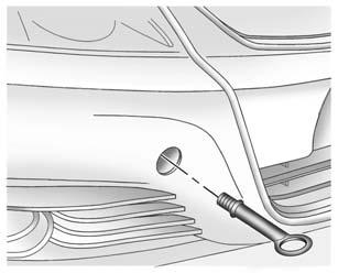 Vehicle Care 10-75 Rear Tow Eye Install the tow eye into the socket by turning it clockwise until it stops