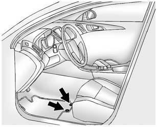 Vehicle Care 10-87. Use the floor mat with the correct side up. Do not turn it over.. Do not place anything on top of the driver side floor mat.. Use only a single floor mat on the driver side.