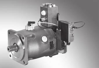 -2X proportional valve or VT-DFPD-1X as pilot valve including inductive position transducer for valve position sensing.