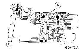 Remove the premain control valve body. 14. Remove the (A) oil strainer from the premain control valve body. 15.