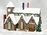 #960 07 003 North Pole Train Station Based on an ornate building in Hood River, OR, our North Pole Train Station is decked for the season, with Christmas lights, colorful wreaths and sacks of