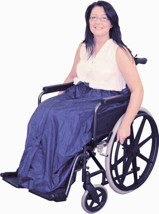 degrees) 103 Fleece Lined Wheelchair Cosy VA129SS Provides weather protection for your lower body Universal sizing with an extra large ring pull zip to