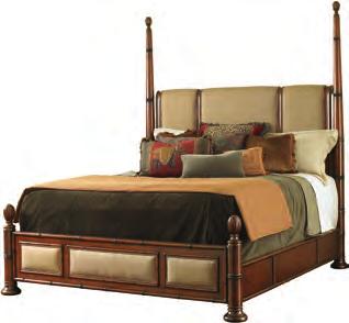 Visual Index Visual Index BEDROOM 545-173C Monarch Bay Poster Bed 5/0 Queen Overall: 68W x 92L x 89.25H in.