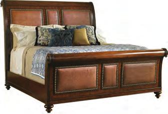 75 Bottom of side rails to floor 4 Consists of: 173HB Monarch Bay Headboard 173FB Monarch Bay Footboard 173SR Side Rails/Support System Available in standard fabric 150771 Sawgrass - An elegant linen