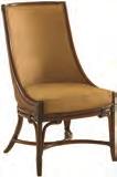 chestnut background and highlights of sunset gold and cilantro green Shown on page 22 545-882 Royal Palm Upholstered Side Chair Ships Assembled Overall: 24W x 29.75D x 41H in. Seat 20.