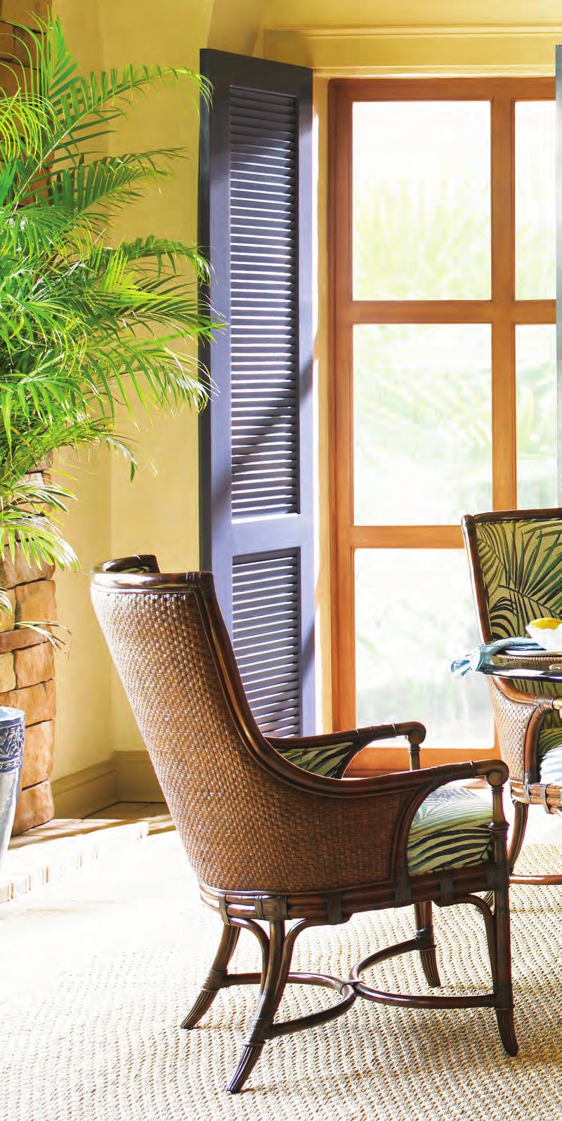 Dining Room The iconic style of Tommy Bahama is known for its refined take on casual elegance.