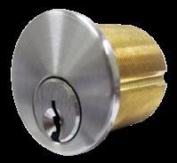 from outside. Inside cylinder turn retracts deadbolt but cannot project it. Specify handing. Cylinder Lock Deadbolt thrown or retracted by key from one side.