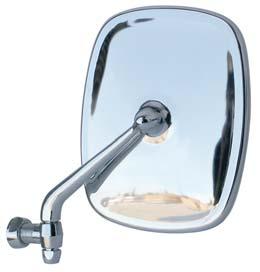 6670 Universal Billet Mirror Clamp (required for installation) 6672 Universal Billet Side View Mirror - Oval 6673 Universal Billet Side View Mirror - Rectangle Type-2 Bus Mirrors