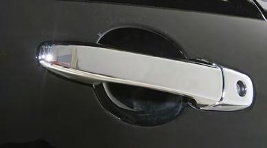 CHROME DOOR HANDLE COVERS Chrome Door Handle Covers enhance the look of your vehicle and also help to protect it from the elements!