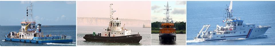 OUR CUSTOMERS: WORK BOATS & SERVICE VESSELS Dregders Tugs Diving Vessels