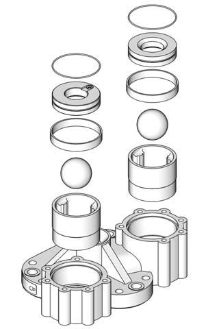 Repair - Model 2J090 7. Clean the remaining pump parts in a compatible solvent. 2 25 5 7 5 3 7 9 Apply lubricant to all packings and seals. TI022 FIG. 7 7 Do not damage edges of seal. FIG.. Install Piston in Cylinder.