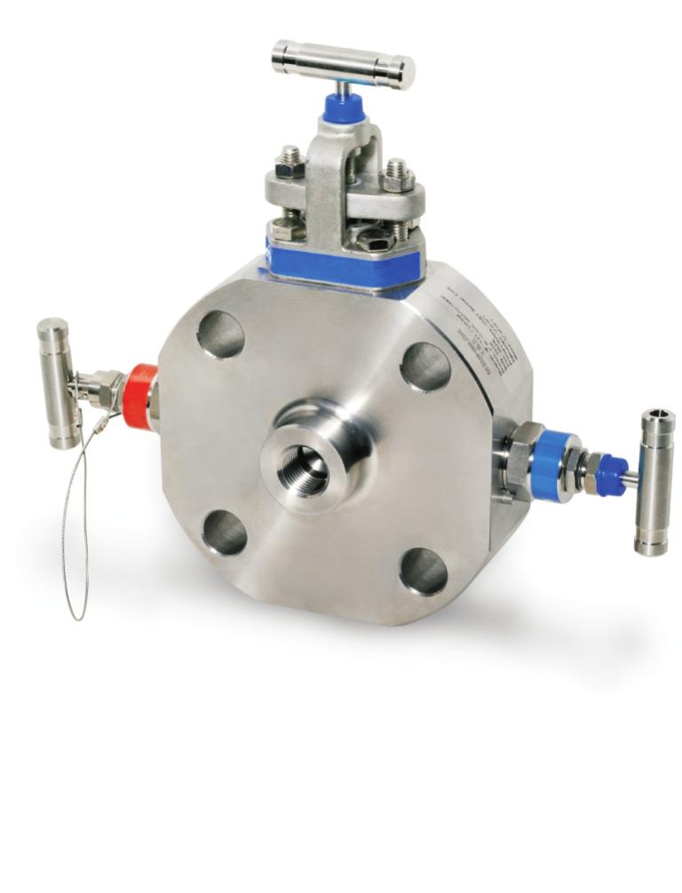 Monoflange valve MF-V Series Features ANSI B6.5 flanged inlet connections/" to " sizes. Class rated to class 500 rated. Heat code traceable material to EN 004.
