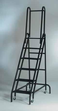 load capacity; exceeds OSHA and ANSI standards Castered models feature spring-loaded retractable swivel casters that lock safely in place when weight is applied Step Ladders 1"