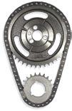 Timing sets also include billet steel, induction heat treated sprockets and an IWIS true roller timing chain with large,.250" dia. rollers for maximum durability and performance. CLO9-3700.