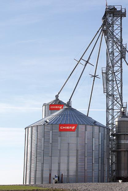 CHIEF STIFFENED AND UNSTIFFENED BINS Optimum grain protection begins with Chief s steel sidewall system.