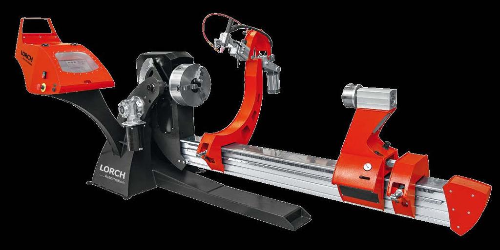 SWINGARM Lorch Roundseam LORCH ROUNDSEAM SWINGARM The Lorch Roundseam Swingarm is truly a jack of all trades for round seams for workpieces weighing up to 270 kg.