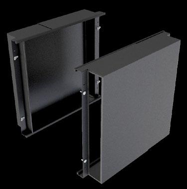 DCE & DCF RACK SYSTEMS AIRFLOW MANAGEMENT Air Diverter for IT Switch Air Diverters create a proper airflow path for side breathing switches in racks that are arranged in a hot aisle/cold aisle