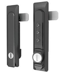 DCE & DCF RACK SYSTEMS ADDITIONAL ACCESSORIES Handle Options Interchange rack handles for various degrees of security.
