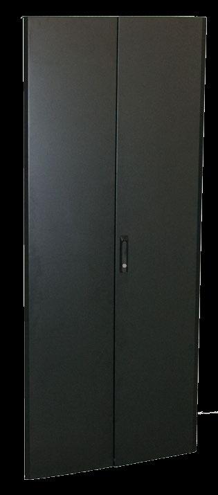 DOORS Single Solid Door DCE rack doors can be replaced with solid doors when a chimney is used in the rack configuration.