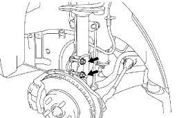 Clearly mark the location of the lower spindle bolts before removing. Unbolt the lower spindle mounting bolts and save for later re-installation (fig. 6).
