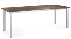sea Tavolo Sea allungabile piano sp. 2 in laminato, struttura verniciata: bianco opaco, grigio nebbia, visone opaco Sea extendable table, th.