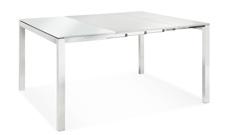 finitura brill o bianco lucido Cubotto extendable table, glossy white or glossy black top th.
