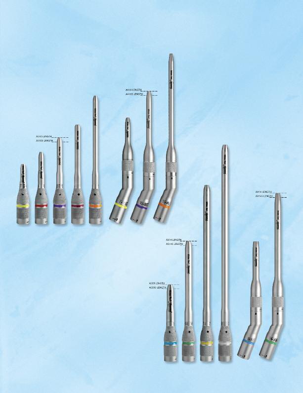 Small Bore Attachments ACCOMMODATES LEGEND 2.4 mm DIAMETER TOOLS Attachments These attachments are used in various procedures for better visibility in small surgical sites.